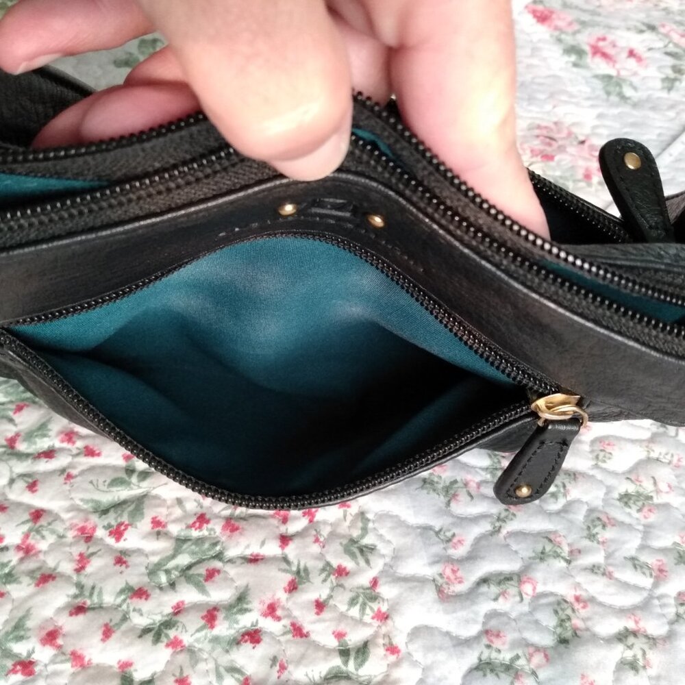Black leather stone mountain bag - Picture 7 of 16